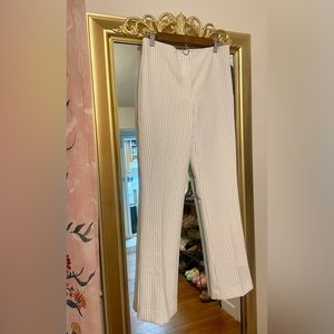 Gray and White Pinstripe Pants (Supersoft Twill)